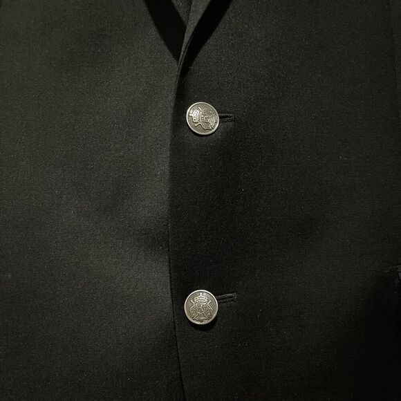 Michael Kors Black Suit Metal Buttons Jacket Blazer Men’s 48R - Picture 4 of 6